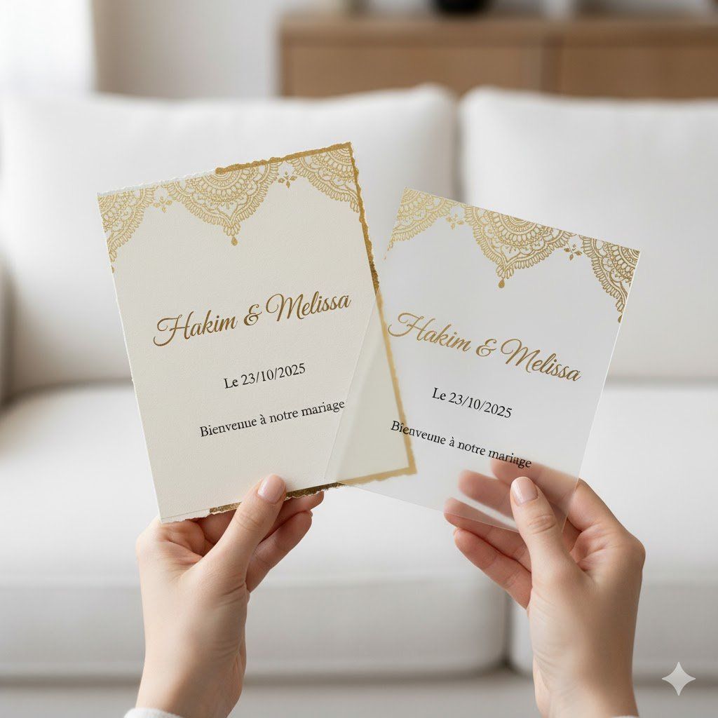 Formation faire-part cartonné, plexiglass et digital – Lilybody